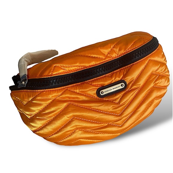 Rebecca Minkoff Cree Nylon Belt Bag NEON ORANGE NWT - Picture 6 of 12